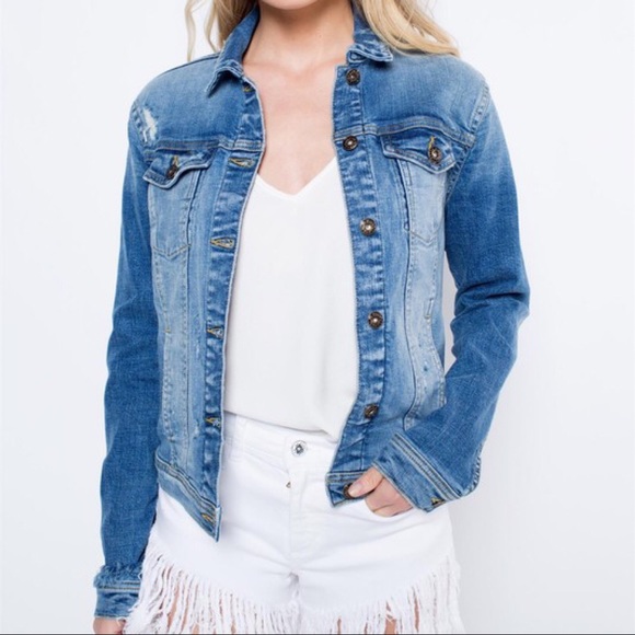 1 Left 🖤 Amora Distressed Jacket - Picture 2 of 8